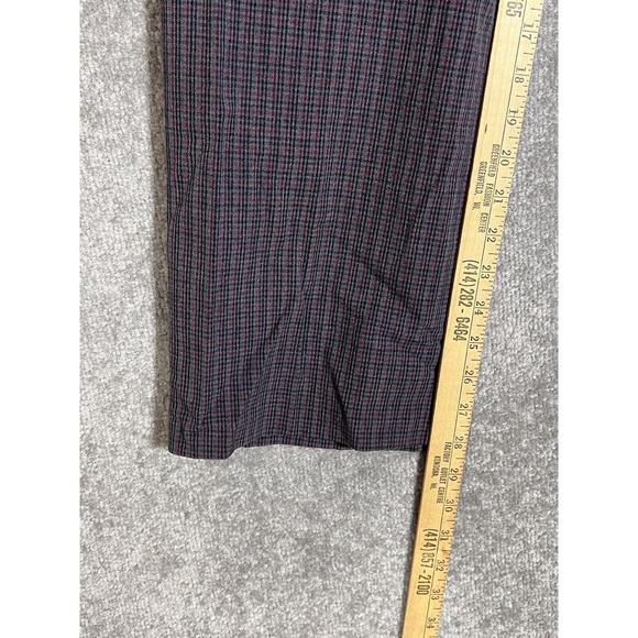 Sag Harbor Petite Gray Plaid Straight Leg Dress Pants Womens Size 12P Stretch‎ - Picture 8 of 9